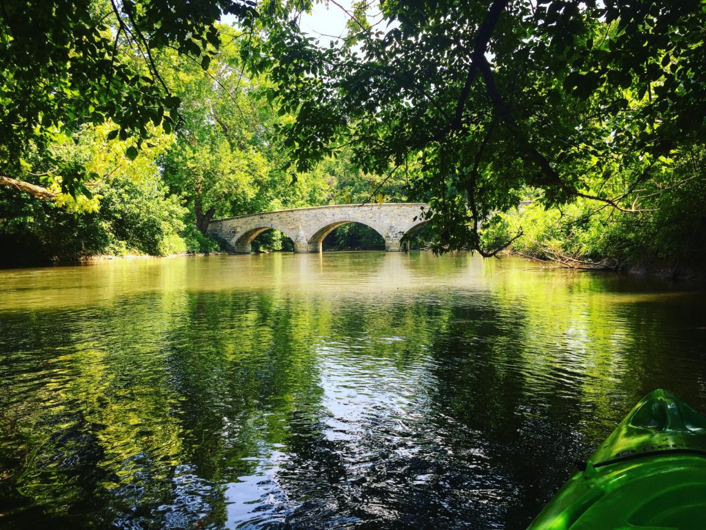 Approaching Burnside Bridge on Antietam Creek