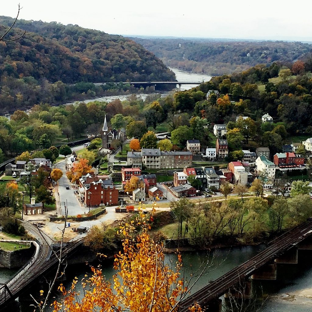 View of Harpers Ferry, WV from the Maryland Heights overlook