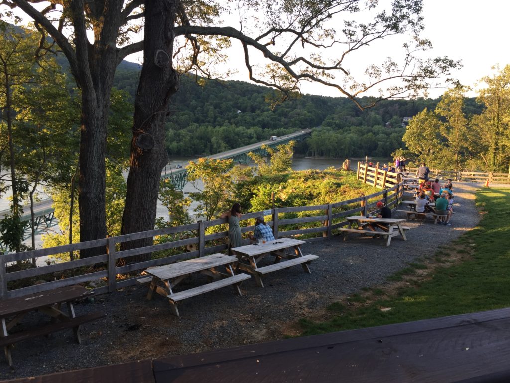 Take in the view at Harpers Ferry Brewing