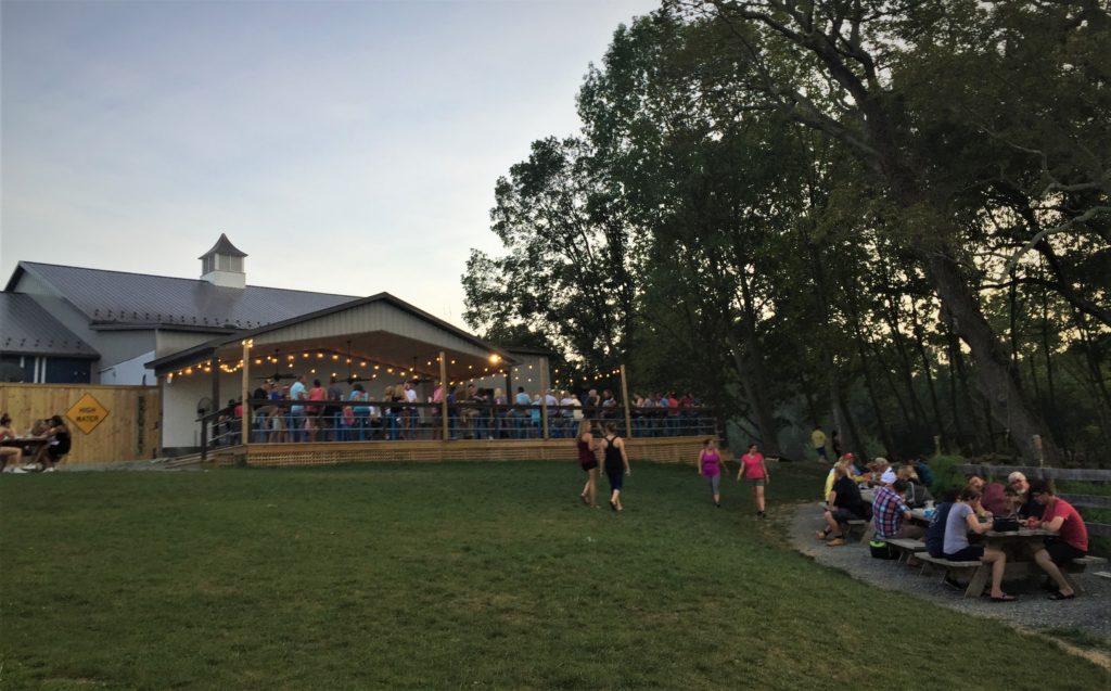 A summer evening at Harpers Ferry Brewing