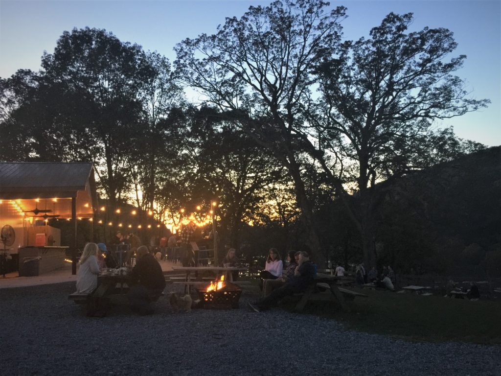 A beautiful evening at Harpers Ferry Brewing