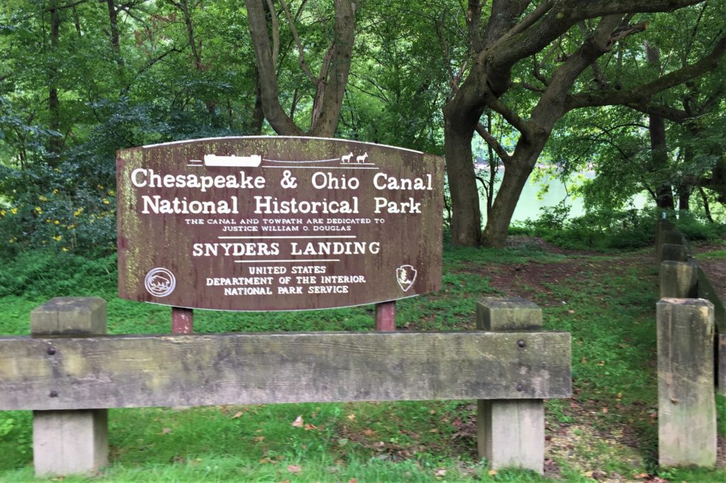 Snyder's Landing Sign