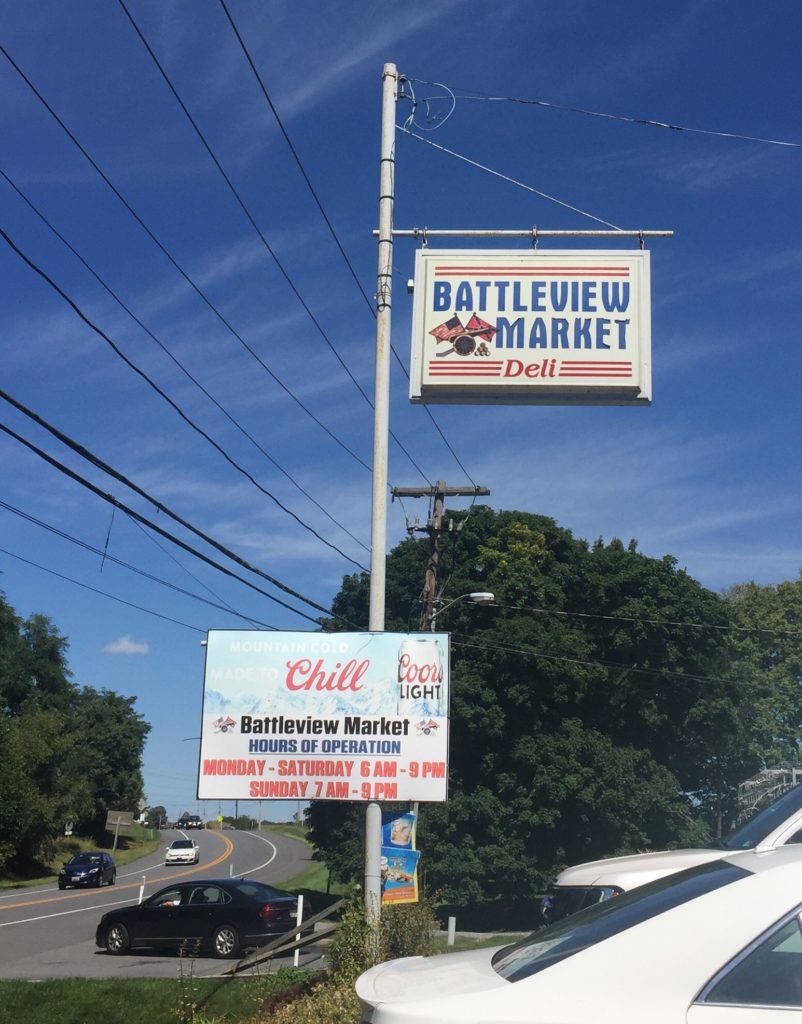 Battleview Market Sign